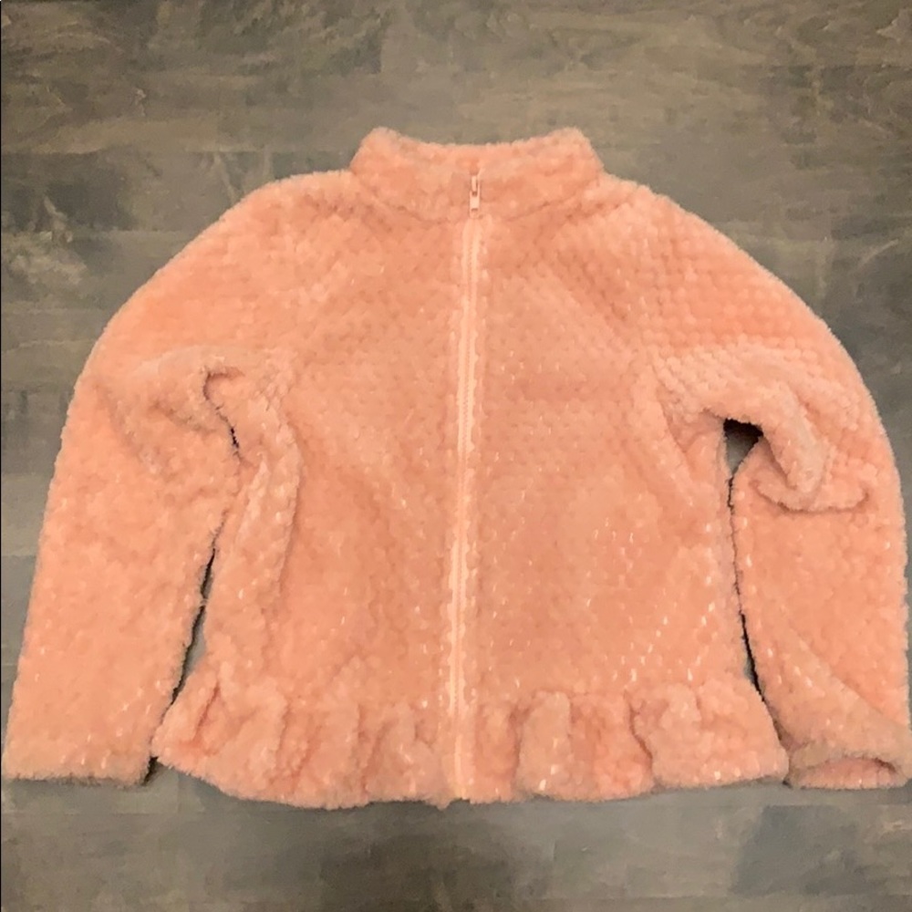 😍 VGUC Peplum Pink Cozy Jacket 😍